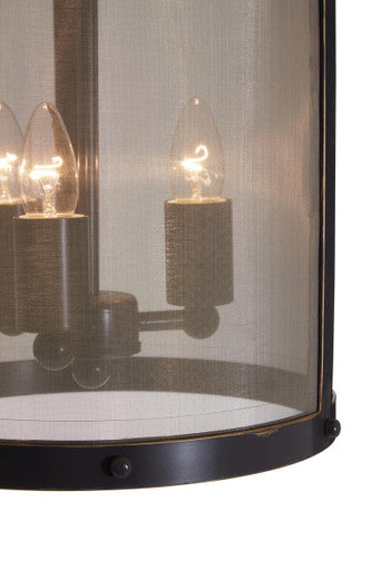 Hampstead Black Small Pendant Light With Hints Of Gold