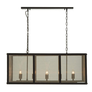 Hampstead Black Wide Pendant Light With Hints Of Gold