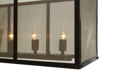Hampstead Black Wide Pendant Light With Hints Of Gold