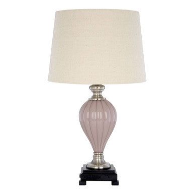 Ulalia Glass Black Table Lamp