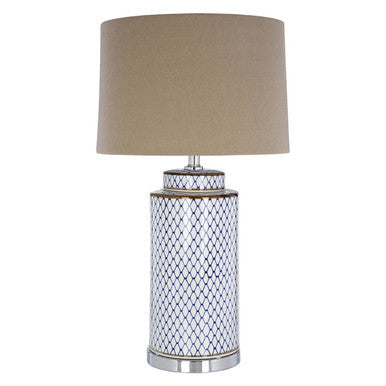 Uma Ceramic Grey Table Lamp