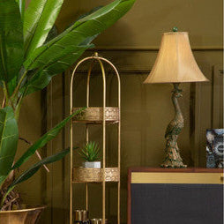 Peacock Beige Table Lamp