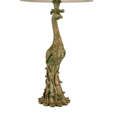 Peacock Beige Table Lamp