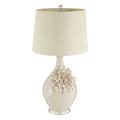 Padma Ceramic Cream Contemporary Table Lamp