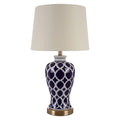 Paloma Fabric White Table Lamp