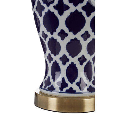 Paloma Fabric White Table Lamp