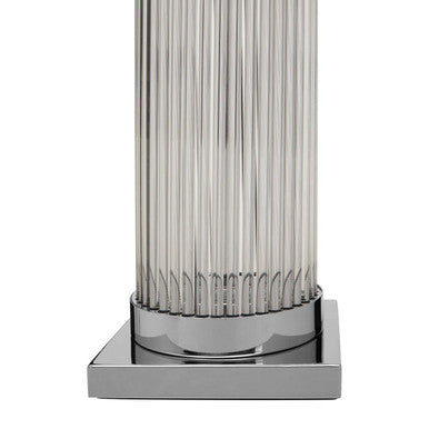 Lily Glass Black Table Lamp