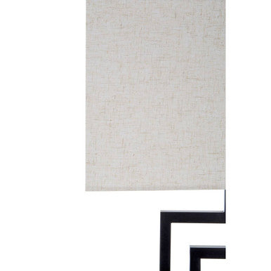 Lupita Fabric Matte Black Modern Table Lamp