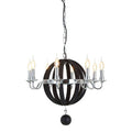 Kensington Townhouse Rounded Black Contemporary Chandelier