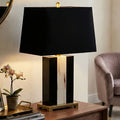 Hoxton Fabric Black Contemporary Table Lamp