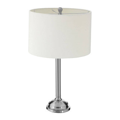 Portobello Silver Mid-Century Table Lamp