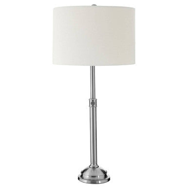 Portobello Silver Mid-Century Table Lamp
