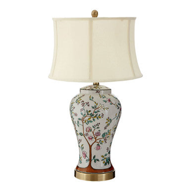 Covent Garden Ceramic White Table Lamp