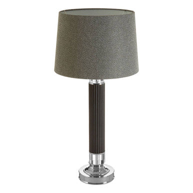 Ulrika Linen Grey Contemporary Table Lamp