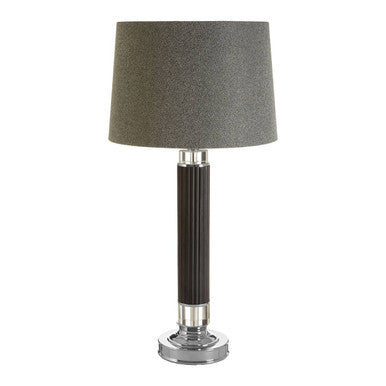 Ulrika Linen Grey Contemporary Table Lamp