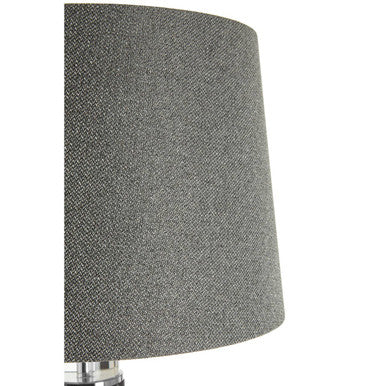 Ulrika Linen Grey Contemporary Table Lamp