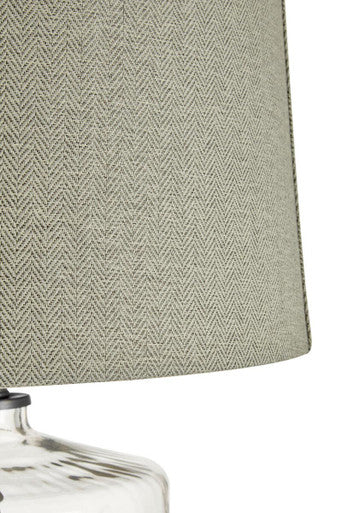 Unita Table Lamp With Grey & Black Shade