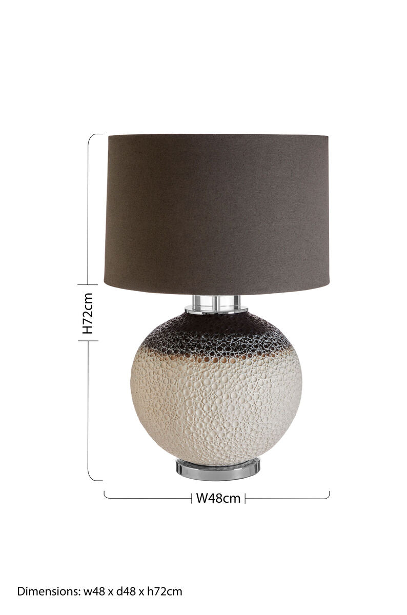 Uli Ceramic White Contemporary Table Lamp