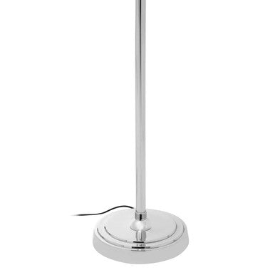 Myles Silver Industrial Floor Lamp