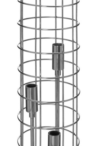 Martson Large Silver Industrial Table Lamp