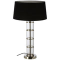 Camile Clear Table Lamp With Black Shade