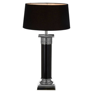 Camron Black & Silver Table Lamp
