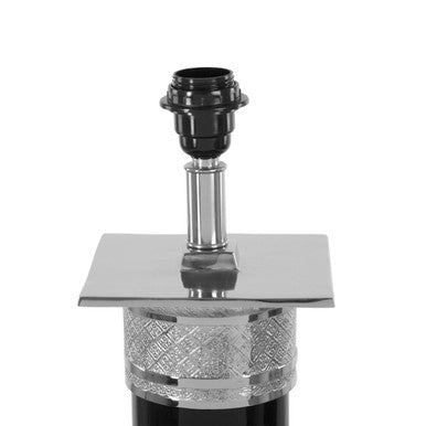 Camron Black & Silver Table Lamp
