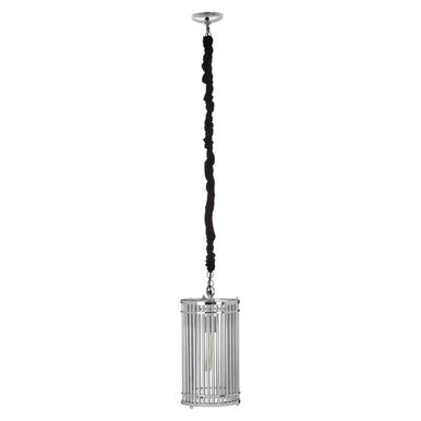 Calvin Steel Black Contemporary Pendant Light