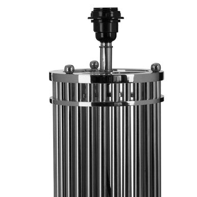 Calvin Silver Cylindrical Table Lamp
