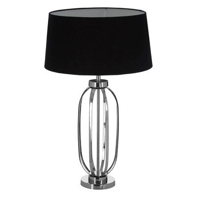 Calvin Steel Silver Modern Table Lamp