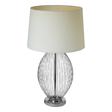 Lucent Steel Antique Brass Contemporary Table Lamp