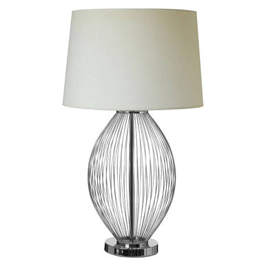 Lucent Steel Antique Brass Contemporary Table Lamp
