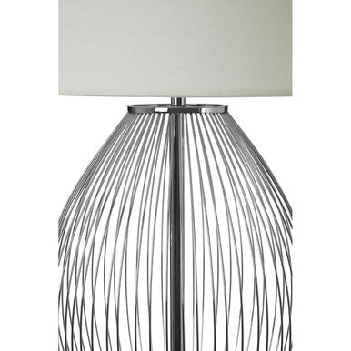 Lucent Steel Antique Brass Contemporary Table Lamp