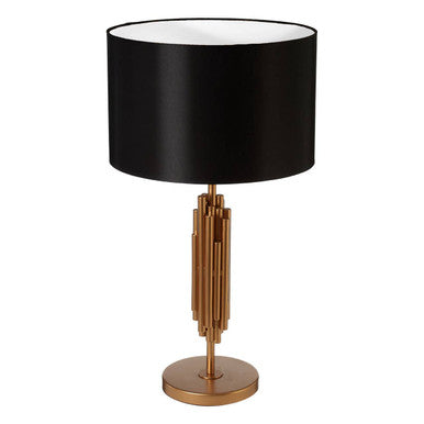 Manor Fabric Black Contemporary Table Lamp
