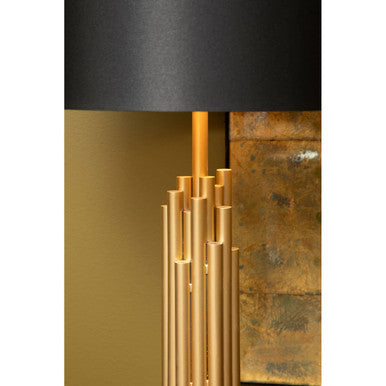 Manor Fabric Black Contemporary Table Lamp