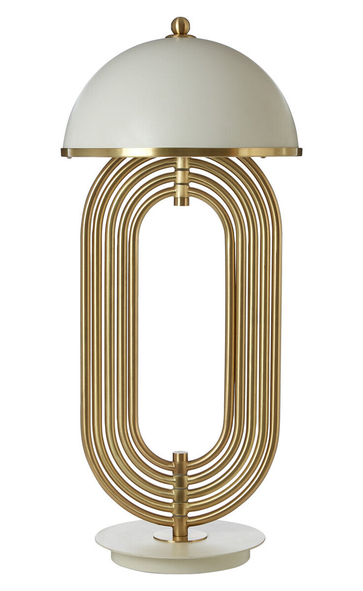 Metropolis Table Lamp With White Shade