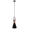 Argo Small Pendant Light In Black & Copper