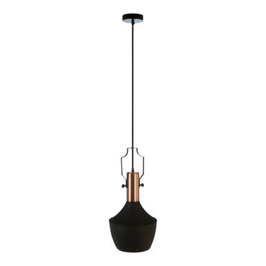 Argo Medium Pendant Light In Black & Copper