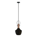 Argo Medium Pendant Light In Black & Copper