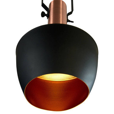 Argo Medium Pendant Light In Black & Copper