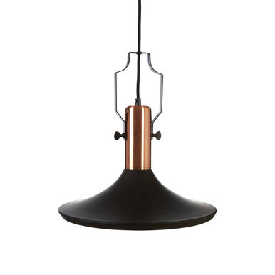 Argo Large Pendant Light In Black & Copper