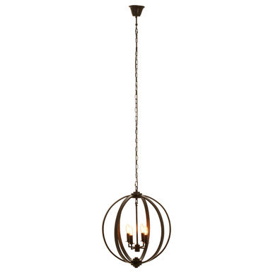Censer Black Metal Pendant Light