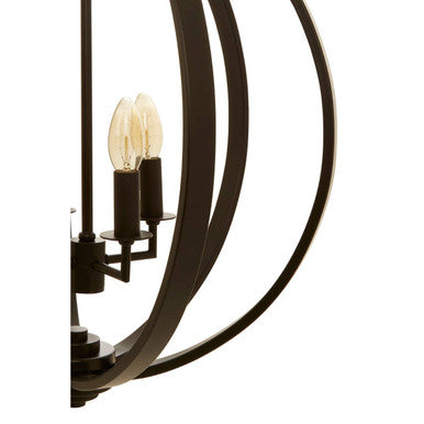 Censer Black Metal Pendant Light