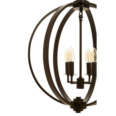Censer Black Metal Pendant Light