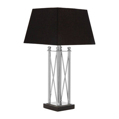 Hoffmann Steel Black Modern Table Lamp
