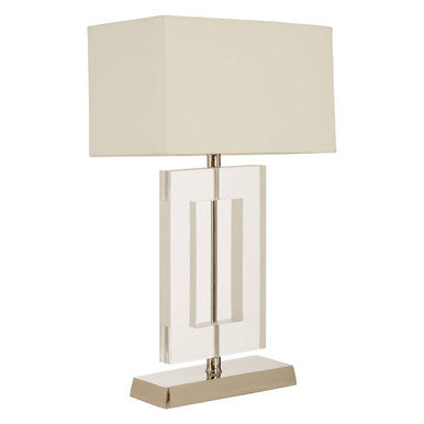 Laurel Steel Silver Contemporary Table Lamp