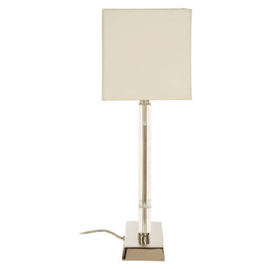 Laurel Steel Silver Contemporary Table Lamp