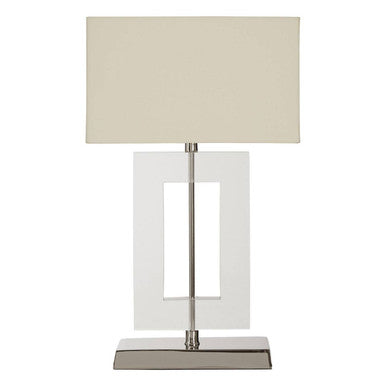 Laurel Steel Silver Contemporary Table Lamp