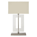Laurel Steel Silver Contemporary Table Lamp