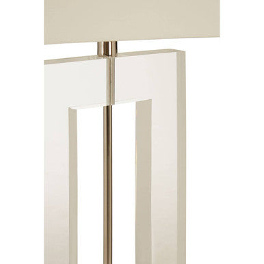 Laurel Steel Silver Contemporary Table Lamp